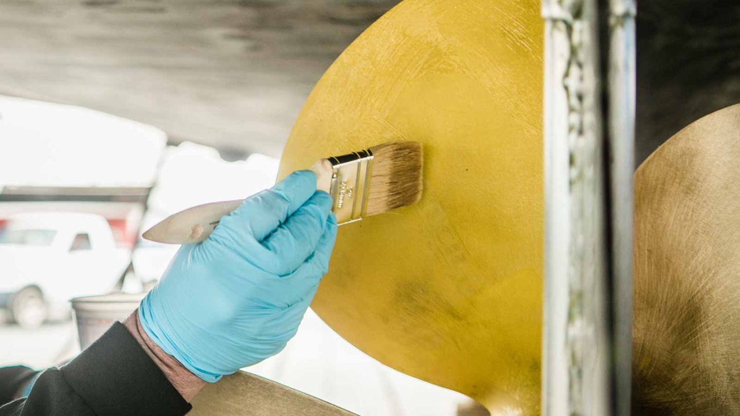 Wicked Tuna, Fat Tuna propeller coated in Propspeed