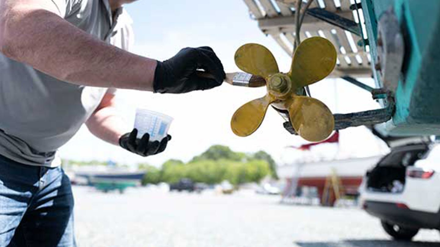 Keith Mayes applying Propspeed