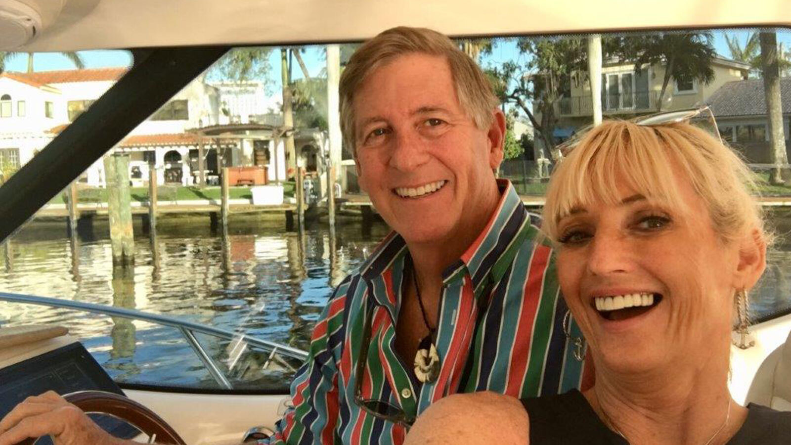 Rich-Taylor-and-his-wife-Laurina-aboard-their-39-foot-Tiara-motor-yacht
