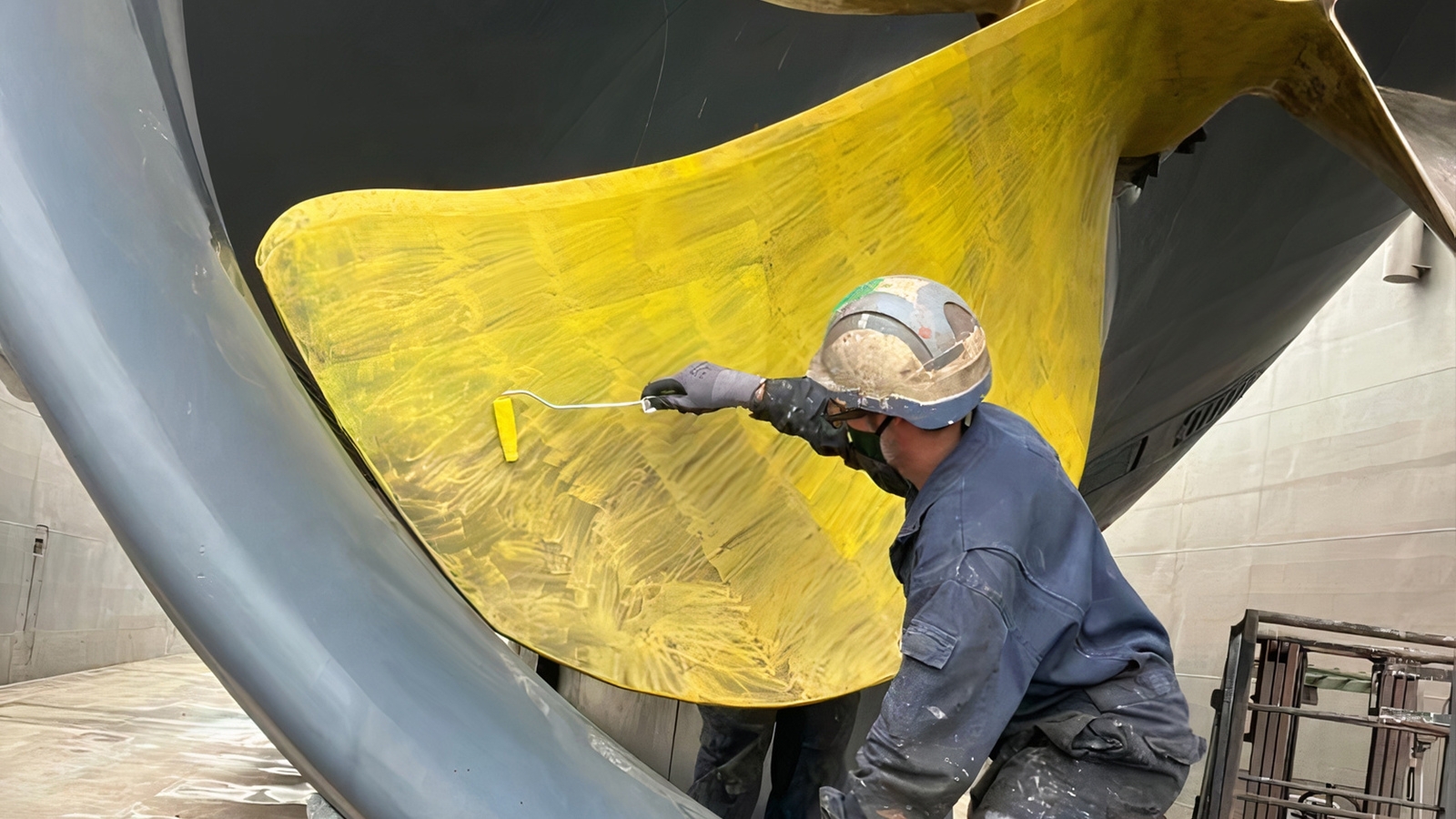 Applying the first coat of Etching Primer